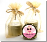 A Star Is Born Hollywood White|Pink - Baby Shower Gold Tin Candle Favors