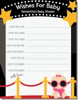A Star Is Born!® Hollywood - Baby Shower Wishes For Baby Card