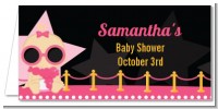 A Star Is Born Hollywood Black|Pink - Personalized Baby Shower Place Cards