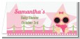 A Star Is Born Hollywood White|Pink - Personalized Baby Shower Place Cards thumbnail
