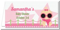 A Star Is Born Hollywood White|Pink - Personalized Baby Shower Place Cards