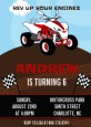 ATV 4 Wheeler Quad - Birthday Party Invitations thumbnail