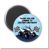 ATV 4 Wheeler Quad - Personalized Birthday Party Magnet Favors