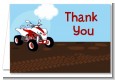 ATV 4 Wheeler Quad - Birthday Party Thank You Cards thumbnail