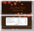 Autumn Leaves - Personalized Bridal Shower Candy Bar Wrappers thumbnail