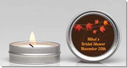 Autumn Leaves - Bridal Shower Candle Favors