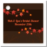 Autumn Leaves - Personalized Bridal Shower Card Stock Favor Tags