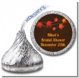 Autumn Leaves - Hershey Kiss Bridal Shower Sticker Labels thumbnail