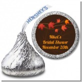 Autumn Leaves - Hershey Kiss Bridal Shower Sticker Labels