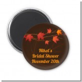 Autumn Leaves - Personalized Bridal Shower Magnet Favors