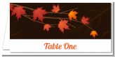 Autumn Leaves - Personalized Bridal Shower Place Cards