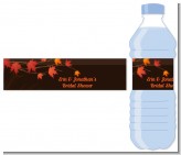 Autumn Leaves - Personalized Bridal Shower Water Bottle Labels