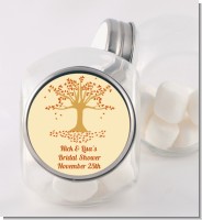 Autumn Tree - Personalized Bridal Shower Candy Jar