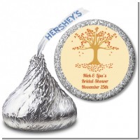 Autumn Tree - Hershey Kiss Bridal Shower Sticker Labels