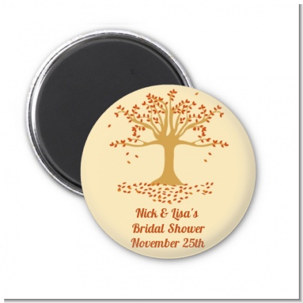 Autumn Tree - Personalized Bridal Shower Magnet Favors