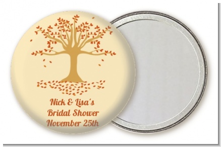 Autumn Tree - Personalized Bridal Shower Pocket Mirror Favors