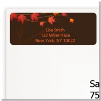 Autumn Leaves - Bridal Shower Return Address Labels