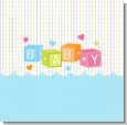 Baby Blocks Blue Baby Shower Theme thumbnail