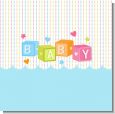 Baby Blocks Blue Baby Shower Theme thumbnail