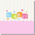 Baby Blocks Pink Baby Shower Theme thumbnail