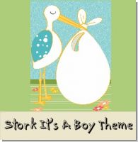 Stork It's a Boy Baby Shower Theme