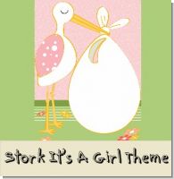 Stork It's a Girl Baby Shower Theme