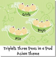 Triplets Three Peas in a Pod Asian