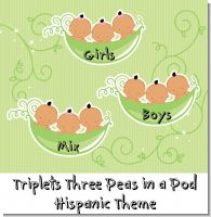 Triplets Three Peas in a Pod Hispanic