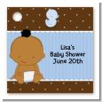 Baby Boy African American - Personalized Baby Shower Card Stock Favor Tags thumbnail