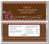 Baby Bling Pink - Personalized Baby Shower Candy Bar Wrappers