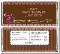 Baby Bling Pink - Personalized Baby Shower Candy Bar Wrappers