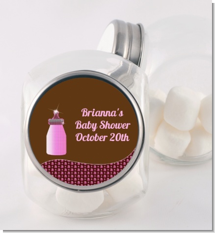 Baby Bling Pink - Personalized Baby Shower Candy Jar