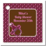 Baby Bling Pink - Personalized Baby Shower Card Stock Favor Tags