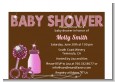 Baby Bling Pink - Baby Shower Petite Invitations thumbnail