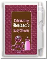 Baby Bling Pink - Baby Shower Personalized Notebook Favor