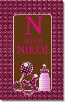 Baby Bling Pink - Personalized Baby Shower Nursery Wall Art