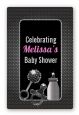 Baby Bling - Custom Large Rectangle Baby Shower Sticker/Labels thumbnail