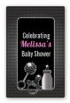 Baby Bling - Custom Large Rectangle Baby Shower Sticker/Labels thumbnail
