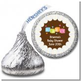 Baby Blocks - Hershey Kiss Baby Shower Sticker Labels