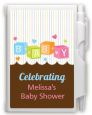 Baby Blocks - Baby Shower Personalized Notebook Favor thumbnail