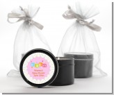 Baby Blocks Pink - Baby Shower Black Candle Tin Favors