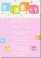 Baby Blocks Pink - Baby Shower Invitations thumbnail