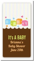 Baby Blocks - Custom Rectangle Baby Shower Sticker/Labels