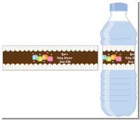 Baby Blocks - Personalized Baby Shower Water Bottle Labels