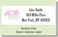 Booties Pink - Baby Shower Return Address Labels thumbnail