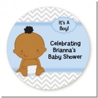 Baby Boy African American - Personalized Baby Shower Table Confetti