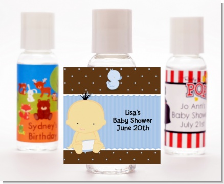 Baby Boy Asian - Personalized Baby Shower Hand Sanitizers Favors