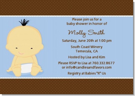 Baby Boy Asian - Baby Shower Invitations