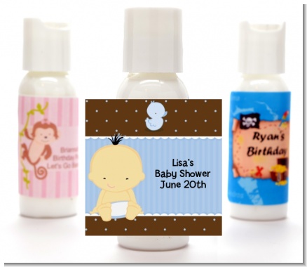 Baby Boy Asian - Personalized Baby Shower Lotion Favors