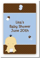 Baby Boy Asian - Custom Large Rectangle Baby Shower Sticker/Labels